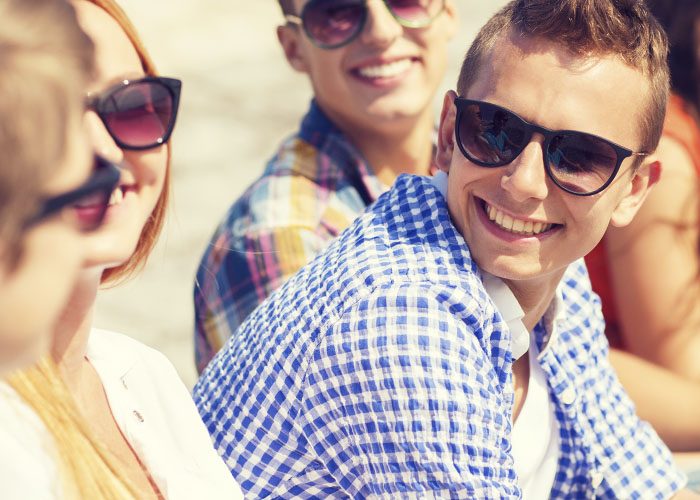 friends in sunglasses